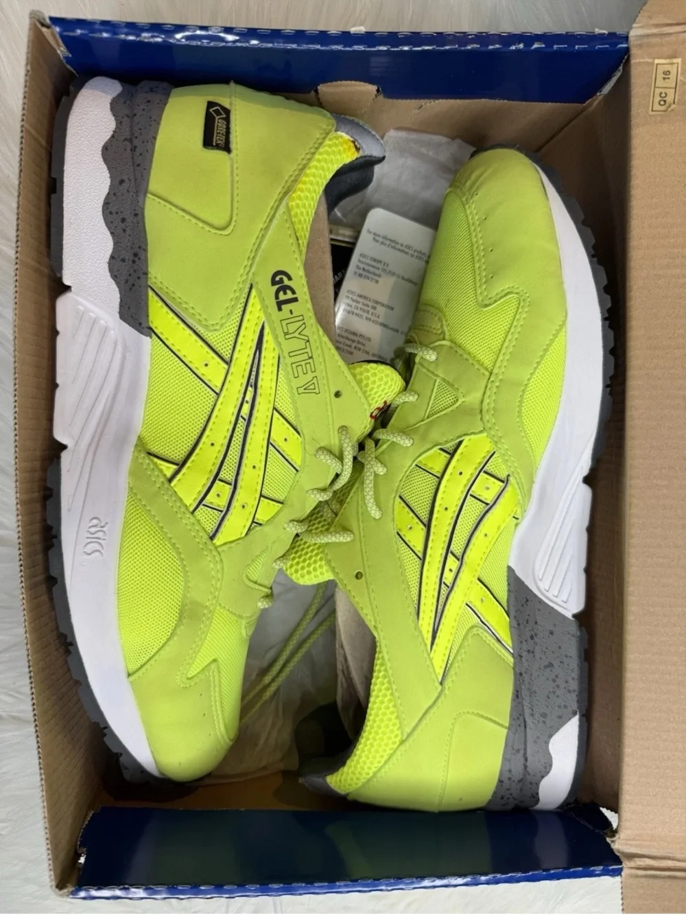 ASICS Gel-Lyte V GTX Gore-Tex Neon Lime H41GK-8686 Men’s US 11.5 New Rare